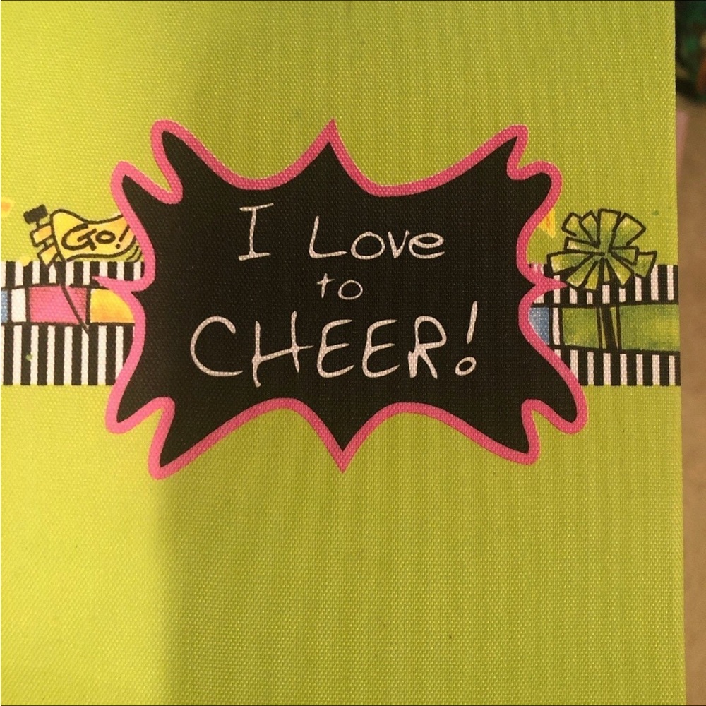 I love Cheer Memo book and picture frame